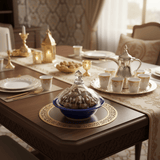 Ameco Blue Ceramic Mini Tajine Dish with Acrylic Lid – Traditional Moroccan Style Tajine for Serving Sauces, Appetizers and Small Portions – 14 × 12 cm - Al Kabayel Discount CentreAmeco Blue Ceramic Mini Tajine Dish with Acrylic Lid – Traditional Moroccan Style Tajine for Serving Sauces, Appetizers and Small Portions – 14 × 12 cmBowlsAmecoAl Kabayel Discount Centre