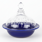 Ameco Blue Ceramic Mini Tajine Dish with Acrylic Lid – Traditional Moroccan Style Tajine for Serving Sauces, Appetizers and Small Portions – 14 × 12 cm - Al Kabayel Discount CentreAmeco Blue Ceramic Mini Tajine Dish with Acrylic Lid – Traditional Moroccan Style Tajine for Serving Sauces, Appetizers and Small Portions – 14 × 12 cmBowlsAmecoAl Kabayel Discount Centre