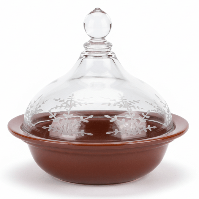 Ameco Brown Ceramic Mini Tajine Cooking and Serving Dish with Acrylic Lid – Traditional Moroccan Design for Serving Appetizers and Sauces – 14 × 12 cm - Al Kabayel Discount CentreAmeco Brown Ceramic Mini Tajine Cooking and Serving Dish with Acrylic Lid – Traditional Moroccan Design for Serving Appetizers and Sauces – 14 × 12 cmBowlsAmecoAl Kabayel Discount Centre