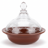 Ameco Brown Ceramic Mini Tajine Cooking and Serving Dish with Acrylic Lid – Traditional Moroccan Design for Serving Appetizers and Sauces – 14 × 12 cm - Al Kabayel Discount CentreAmeco Brown Ceramic Mini Tajine Cooking and Serving Dish with Acrylic Lid – Traditional Moroccan Design for Serving Appetizers and Sauces – 14 × 12 cmBowlsAmecoAl Kabayel Discount Centre