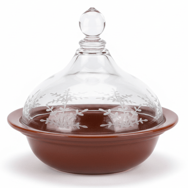 Ameco Brown Ceramic Mini Tajine Cooking and Serving Dish with Acrylic Lid – Traditional Moroccan Design for Serving Appetizers and Sauces – 14 × 12 cm - Al Kabayel Discount CentreAmeco Brown Ceramic Mini Tajine Cooking and Serving Dish with Acrylic Lid – Traditional Moroccan Design for Serving Appetizers and Sauces – 14 × 12 cmBowlsAmecoAl Kabayel Discount Centre