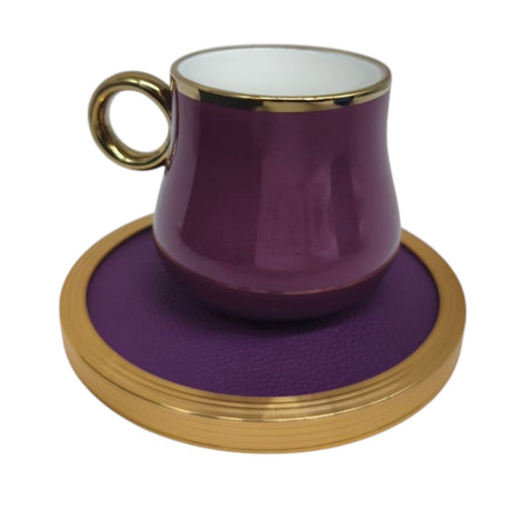 Ameco Ceramic Cup and Saucer 12Pcs Set 6 Cups With 6 Saucers - 90ML - Pink&Gold - Al Kabayel Discount CentreAmeco Ceramic Cup and Saucer 12Pcs Set 6 Cups With 6 Saucers - 90ML - Pink&GoldTea CupsAMECOAl Kabayel Discount Centre