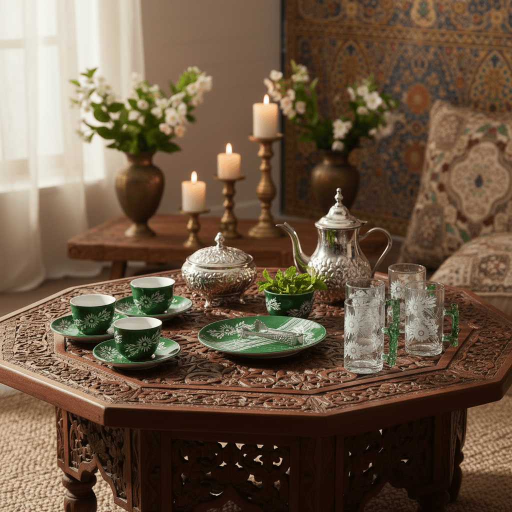 Ameco Ceramic18-Piece Tea & Coffee Set – Green Floral Edition 80ml,120ml - Al Kabayel Discount CentreAmeco Ceramic18-Piece Tea & Coffee Set – Green Floral Edition 80ml,120mlTea SetsAMECOAl Kabayel Discount Centre