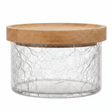 Ameco Crackle Glass Canister with Bamboo Wooden Lid – 180ml | - Al Kabayel Discount CentreAmeco Crackle Glass Canister with Bamboo Wooden Lid – 180ml |Jars & Food SaversAMECOAl Kabayel Discount Centre