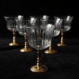 Ameco Crystal Cawa Cup Set | 6 Pcs | Gold Metal Footed Base | 80ml | - Al Kabayel Discount CentreAmeco Crystal Cawa Cup Set | 6 Pcs | Gold Metal Footed Base | 80ml |Tea CupsAMECOAl Kabayel Discount Centre