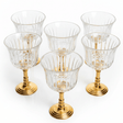 Ameco Crystal Cawa Cup Set | 6 Pcs | Gold Metal Footed Base | 80ml | - Al Kabayel Discount CentreAmeco Crystal Cawa Cup Set | 6 Pcs | Gold Metal Footed Base | 80ml |Tea CupsAMECOAl Kabayel Discount Centre