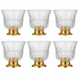 Ameco Crystal Cawa Cup Set of 6 | Gold Footed Base | 80ml| Premium Arabic Coffee Glasses - Al Kabayel Discount CentreAmeco Crystal Cawa Cup Set of 6 | Gold Footed Base | 80ml| Premium Arabic Coffee GlassesTea CupsAMECOAl Kabayel Discount Centre