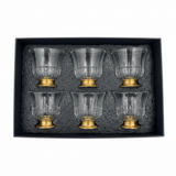 Ameco Crystal Cawa Cup Set of 6 | Gold Footed Base | 80ml| Premium Arabic Coffee Glasses - Al Kabayel Discount CentreAmeco Crystal Cawa Cup Set of 6 | Gold Footed Base | 80ml| Premium Arabic Coffee GlassesTea CupsAMECOAl Kabayel Discount Centre