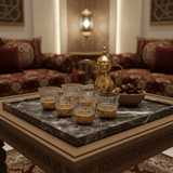 Ameco Crystal Glass & Gold Cawa Cup Set | 6 Pieces | 60ml — Premium Arabic Coffee Cups - Al Kabayel Discount CentreAmeco Crystal Glass & Gold Cawa Cup Set | 6 Pieces | 60ml — Premium Arabic Coffee CupsTea CupsAMECOAl Kabayel Discount Centre