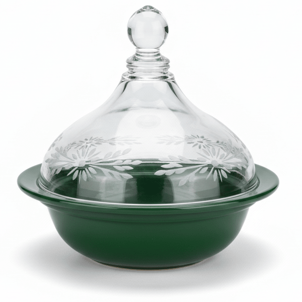 Ameco Green Ceramic Decorative Tajine Dish with Acrylic Lid – Moroccan Style Mini Tajine for Serving Snacks, Sauces and Appetizers – 14 × 12 cm - Al Kabayel Discount CentreAmeco Green Ceramic Decorative Tajine Dish with Acrylic Lid – Moroccan Style Mini Tajine for Serving Snacks, Sauces and Appetizers – 14 × 12 cmBowlsAmecoAl Kabayel Discount Centre