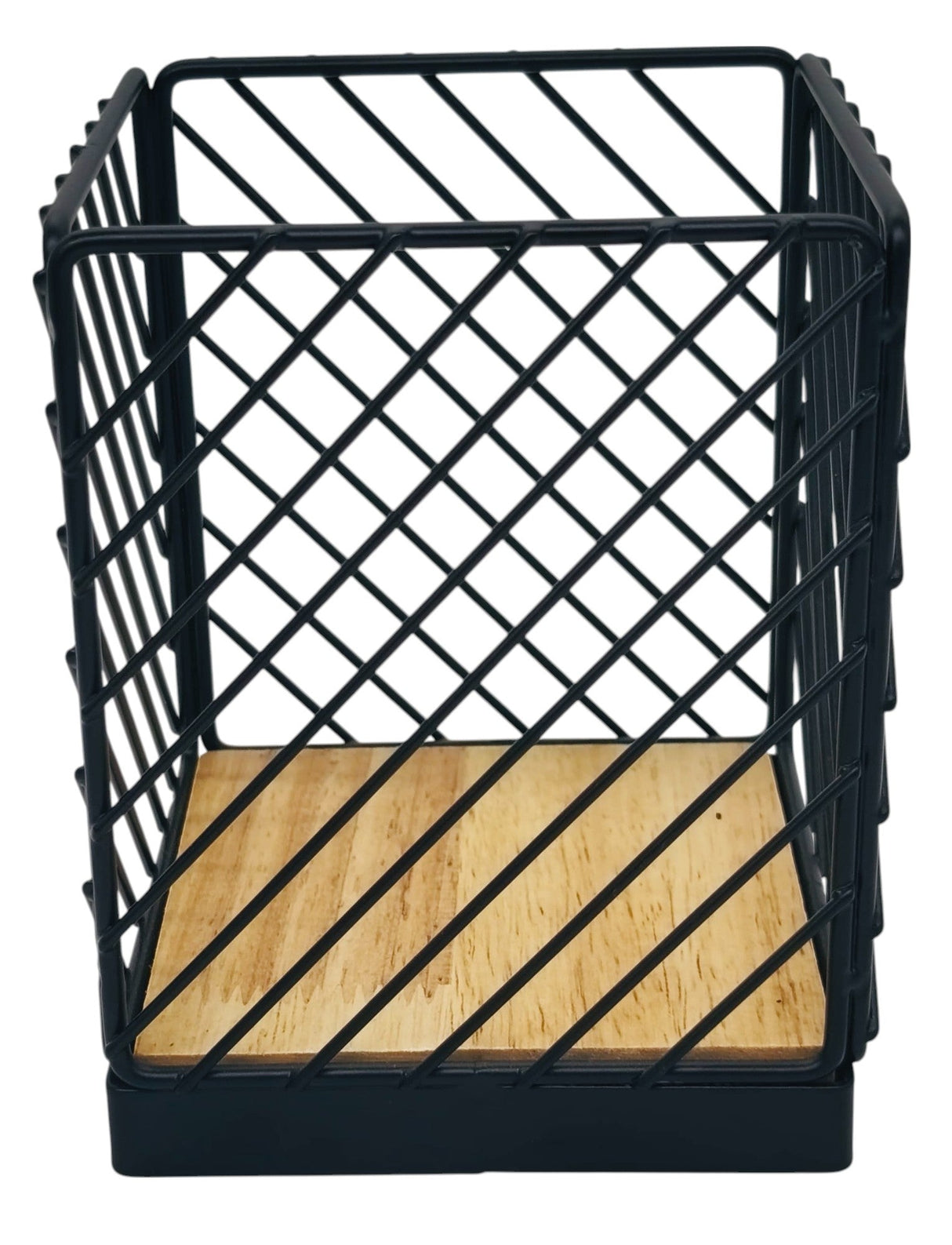 AMECO Square Metal Cutlery Holder 11cm*11cm*14cm, Black - Al Kabayel Discount CentreAMECO Square Metal Cutlery Holder 11cm*11cm*14cm, BlackOrganizers & AccessoriesAMECOAl Kabayel Discount Centre