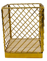 AMECO Square Metal Cutlery Holder 11cm*11cm*14cm, Gold - Al Kabayel Discount CentreAMECO Square Metal Cutlery Holder 11cm*11cm*14cm, GoldOrganizers & AccessoriesAMECOAl Kabayel Discount Centre