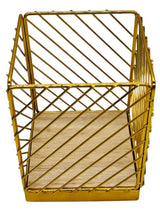AMECO Square Metal Cutlery Holder 11cm*11cm*14cm, Gold - Al Kabayel Discount CentreAMECO Square Metal Cutlery Holder 11cm*11cm*14cm, GoldOrganizers & AccessoriesAMECOAl Kabayel Discount Centre