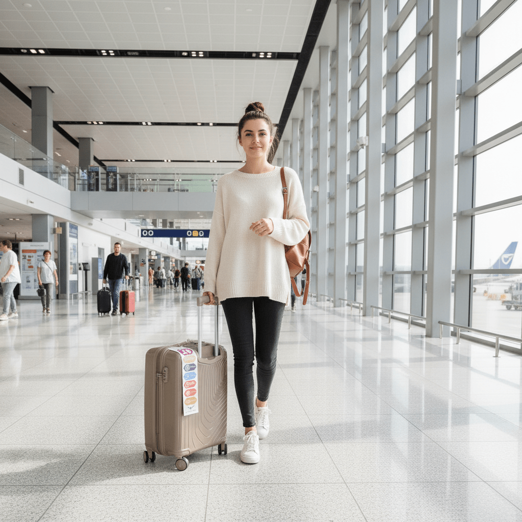 American Wings Lightweight Hard Shell Carry-On 20 Inch Trolley Bag | Champagne Brown | 360° Spinner Wheels | - Al Kabayel Discount CentreAmerican Wings Lightweight Hard Shell Carry-On 20 Inch Trolley Bag | Champagne Brown | 360° Spinner Wheels |Cabin LuggageAMERICAN WINGSAl Kabayel Discount Centre