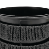 Amin Black Metal Planter Pot with Woven Rope Texture - 26×26cm / 24×24cm - Al Kabayel Discount CentreAmin Black Metal Planter Pot with Woven Rope Texture - 26×26cm / 24×24cmFlower VaseAMINAl Kabayel Discount Centre