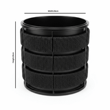 Amin Black Metal Planter Pot with Woven Rope Texture - 26×26cm / 24×24cm - Al Kabayel Discount CentreAmin Black Metal Planter Pot with Woven Rope Texture - 26×26cm / 24×24cmFlower VaseAMINAl Kabayel Discount Centre