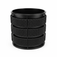 Amin Black Metal Planter Pot with Woven Rope Texture - 26×26cm / 24×24cm - Al Kabayel Discount CentreAmin Black Metal Planter Pot with Woven Rope Texture - 26×26cm / 24×24cmFlower VaseAMINAl Kabayel Discount Centre