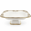 Angela AB - 149 Ceramic Square Pedestal Platter with Stand – 36 × 25 cm – White with Gold Detailing - Al Kabayel Discount CentreAngela AB - 149 Ceramic Square Pedestal Platter with Stand – 36 × 25 cm – White with Gold DetailingServing TraysANGELAAl Kabayel Discount Centre