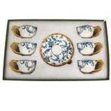 Angela Ceramic Cup and Saucer 12Pcs Set 6 Cups With 6 Saucers - 100ML - Al Kabayel Discount CentreAngela Ceramic Cup and Saucer 12Pcs Set 6 Cups With 6 Saucers - 100MLTea CupsANGELAAl Kabayel Discount Centre