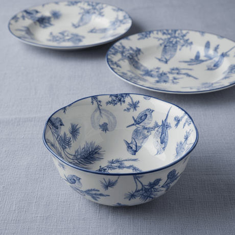 Angela Ceramic White Round Soup Bowl with Blue Tree & Bird Design - 14 cm - Al Kabayel Discount CentreAngela Ceramic White Round Soup Bowl with Blue Tree & Bird Design - 14 cmBowlsANGELAAl Kabayel Discount Centre