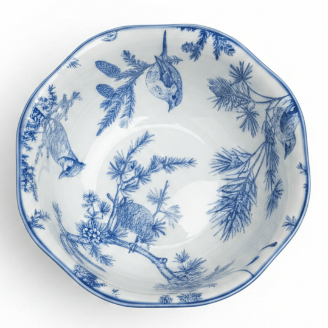 Angela Ceramic White Round Soup Bowl with Blue Tree & Bird Design - 14 cm - Al Kabayel Discount CentreAngela Ceramic White Round Soup Bowl with Blue Tree & Bird Design - 14 cmBowlsANGELAAl Kabayel Discount Centre