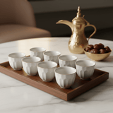 Angela Elegant White Ceramic Arabic Cawa Cups Set of 12 Gold Rim Luxury Classic Coffee Cups 80 ml - Al Kabayel Discount CentreAngela Elegant White Ceramic Arabic Cawa Cups Set of 12 Gold Rim Luxury Classic Coffee Cups 80 mlTea CupsANGELAAl Kabayel Discount Centre