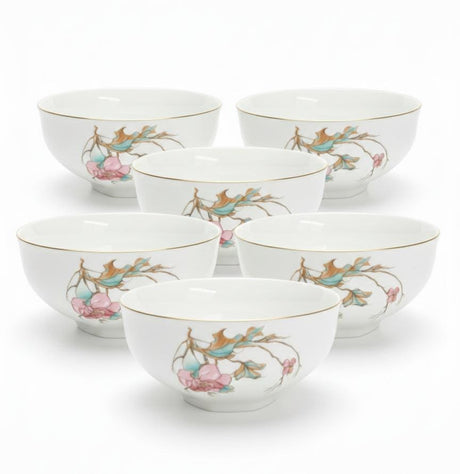 Angela Floral Charm 6 - Piece Ceramic Bowl Set – White (5.5 inch) - Al Kabayel Discount CentreAngela Floral Charm 6 - Piece Ceramic Bowl Set – White (5.5 inch)BowlsANGELAAl Kabayel Discount Centre