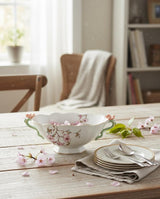 Angela Floral Deluxe Footed Ceramic Candy Bowl – White (26×11×10 cm) - Al Kabayel Discount CentreAngela Floral Deluxe Footed Ceramic Candy Bowl – White (26×11×10 cm)BowlsANGELAAl Kabayel Discount Centre