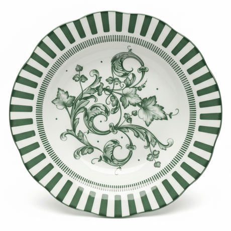 Angela Floral Garden Ceramic Deep Plate – 22 cm (White with Green Floral Design) - Al Kabayel Discount CentreAngela Floral Garden Ceramic Deep Plate – 22 cm (White with Green Floral Design)PlatesANGELAAl Kabayel Discount Centre