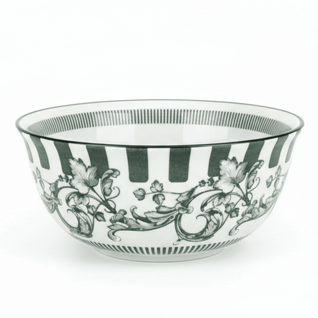 Angela Floral Garden Ceramic Serving Bowl – 13.5 cm (White with Green Floral Design) - Al Kabayel Discount CentreAngela Floral Garden Ceramic Serving Bowl – 13.5 cm (White with Green Floral Design)BowlsANGELAAl Kabayel Discount Centre
