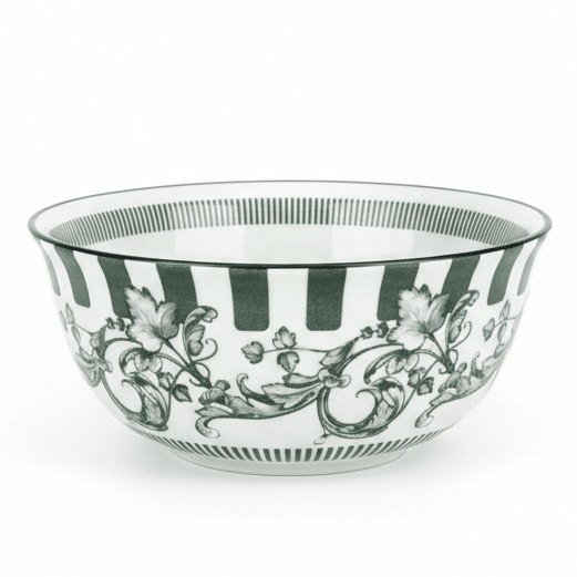 Angela Floral Garden Ceramic Serving Bowl – 13.5 cm (White with Green Floral Design) - Al Kabayel Discount CentreAngela Floral Garden Ceramic Serving Bowl – 13.5 cm (White with Green Floral Design)BowlsANGELAAl Kabayel Discount Centre