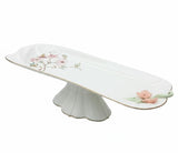 Angela Floral Grace Footed Ceramic Serving Tray – White (40×15×10 cm) - Al Kabayel Discount CentreAngela Floral Grace Footed Ceramic Serving Tray – White (40×15×10 cm)Serving TraysANGELAAl Kabayel Discount Centre