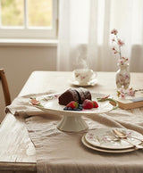 Angela Floral Premium Footed Ceramic Fruit Serving Plate – White (29×12 cm) - Al Kabayel Discount CentreAngela Floral Premium Footed Ceramic Fruit Serving Plate – White (29×12 cm)Serving TraysANGELAAl Kabayel Discount Centre