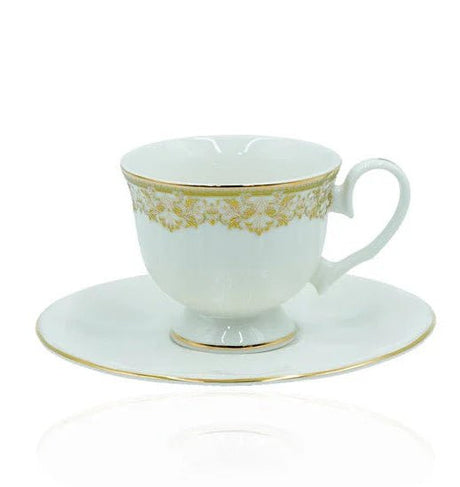 Angela MK - 407 Elegant Milk Cup & Saucer Set – 12 - Piece Premium Ceramic Collection - Al Kabayel Discount CentreAngela MK - 407 Elegant Milk Cup & Saucer Set – 12 - Piece Premium Ceramic CollectionTea SetsANGELAAl Kabayel Discount Centre