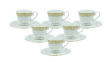 Angela MK - 408 Signature Turkish Coffee Cup & Saucer Set – 12 - Piece Premium Ceramic Edition - Al Kabayel Discount CentreAngela MK - 408 Signature Turkish Coffee Cup & Saucer Set – 12 - Piece Premium Ceramic EditionTea SetsANGELAAl Kabayel Discount Centre