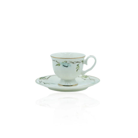 Angela MK - 414 Luxury Turkish Coffee Cup & Saucer Set – 12 - Piece Elegant Ceramic Collection - Al Kabayel Discount CentreAngela MK - 414 Luxury Turkish Coffee Cup & Saucer Set – 12 - Piece Elegant Ceramic CollectionTea SetsANGELAAl Kabayel Discount Centre