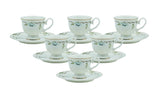 Angela MK - 414 Luxury Turkish Coffee Cup & Saucer Set – 12 - Piece Elegant Ceramic Collection - Al Kabayel Discount CentreAngela MK - 414 Luxury Turkish Coffee Cup & Saucer Set – 12 - Piece Elegant Ceramic CollectionTea SetsANGELAAl Kabayel Discount Centre