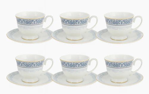 Angela MK - 425 Premium Ceramic Milk Cup & Saucer Set – Elegant 6 - Piece Matching Serving Collection - Al Kabayel Discount CentreAngela MK - 425 Premium Ceramic Milk Cup & Saucer Set – Elegant 6 - Piece Matching Serving CollectionTea SetsANGELAAl Kabayel Discount Centre