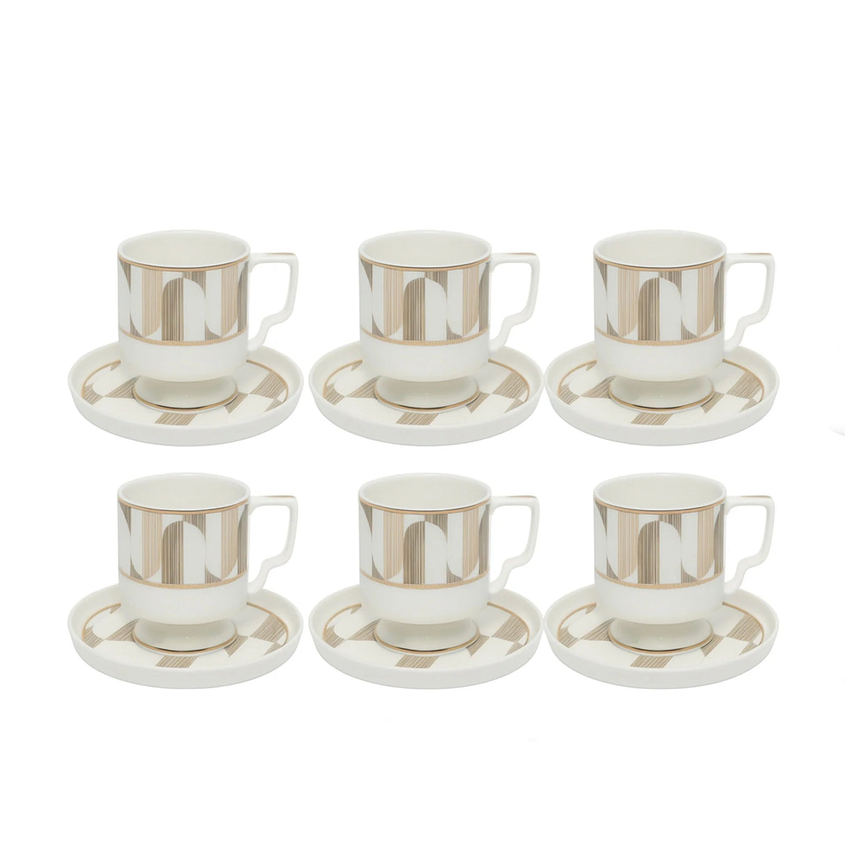 Angela MK - 428 Stylish Milk Cup & Saucer Set – Premium 6 - Piece Ceramic Edition - Al Kabayel Discount CentreAngela MK - 428 Stylish Milk Cup & Saucer Set – Premium 6 - Piece Ceramic EditionTea SetsANGELAAl Kabayel Discount Centre