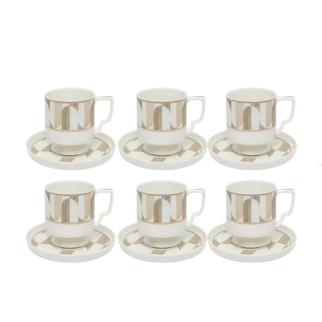 Angela MK - 428 Stylish Milk Cup & Saucer Set – Premium 6 - Piece Ceramic Edition - Al Kabayel Discount CentreAngela MK - 428 Stylish Milk Cup & Saucer Set – Premium 6 - Piece Ceramic EditionTea SetsANGELAAl Kabayel Discount Centre