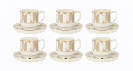 Angela MK - 429 Turkish Coffee Cup & Saucer Set – Stylish 6 - Piece Matching Ceramic Set - Al Kabayel Discount CentreAngela MK - 429 Turkish Coffee Cup & Saucer Set – Stylish 6 - Piece Matching Ceramic SetTea SetsANGELAAl Kabayel Discount Centre