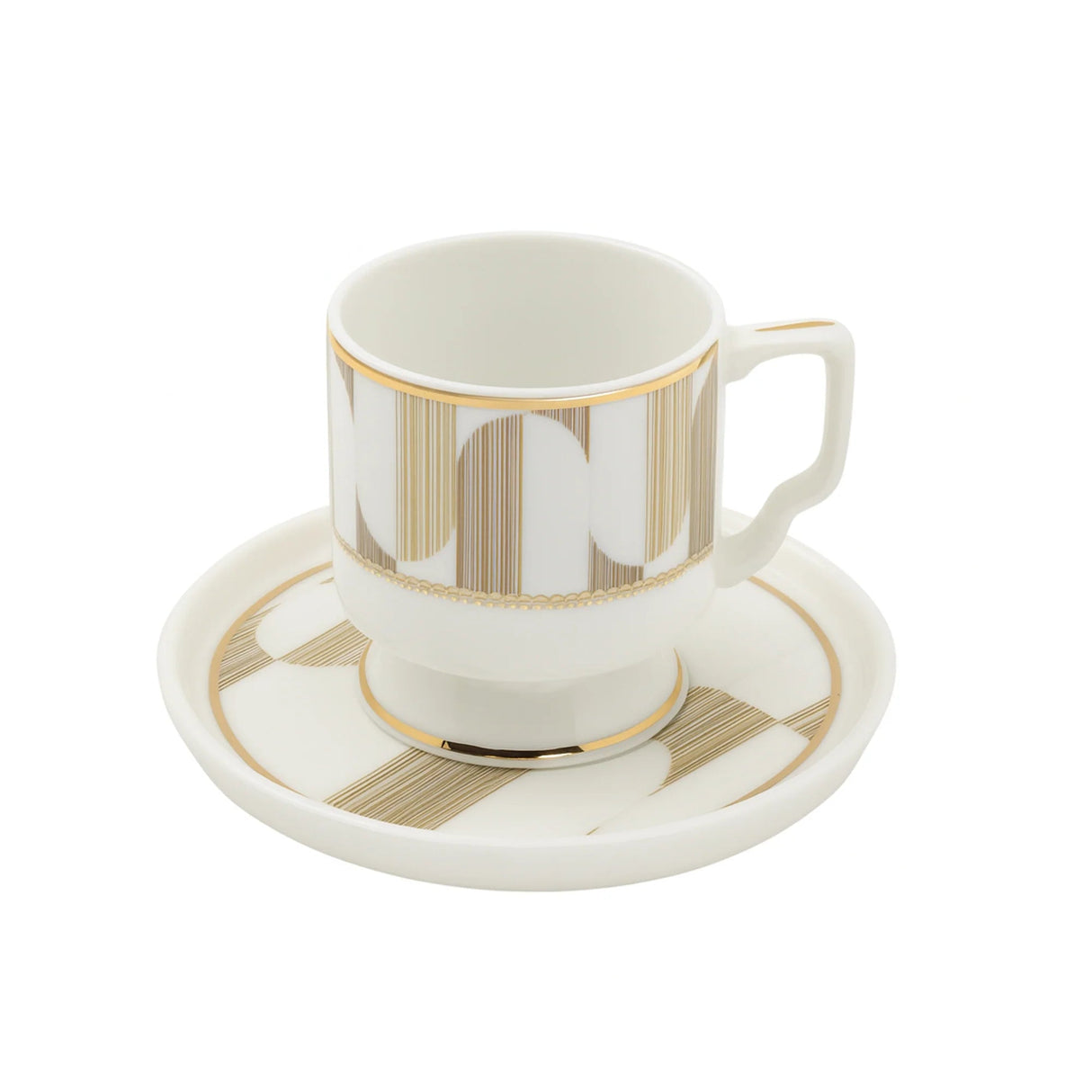 Angela MK - 429 Turkish Coffee Cup & Saucer Set – Stylish 6 - Piece Matching Ceramic Set - Al Kabayel Discount CentreAngela MK - 429 Turkish Coffee Cup & Saucer Set – Stylish 6 - Piece Matching Ceramic SetTea SetsANGELAAl Kabayel Discount Centre