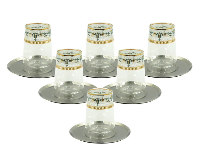 Angela MK - 433 Deluxe Tea & Cawa Cup Set – Complete 18 - Piece Elegant Serving Collection - Al Kabayel Discount CentreAngela MK - 433 Deluxe Tea & Cawa Cup Set – Complete 18 - Piece Elegant Serving CollectionTea SetsANGELAAl Kabayel Discount Centre