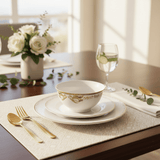 Angela Porcelain Bowl 11 cm – White with Elegant Gold Flower Pattern, Tableware Bowl - Al Kabayel Discount CentreAngela Porcelain Bowl 11 cm – White with Elegant Gold Flower Pattern, Tableware BowlBowlsANGELAAl Kabayel Discount Centre