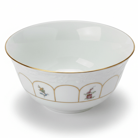 Angela Porcelain Bowl 11 cm – White with Floral Border Design, Multipurpose Serving Bowl - Al Kabayel Discount CentreAngela Porcelain Bowl 11 cm – White with Floral Border Design, Multipurpose Serving BowlBowlsANGELAAl Kabayel Discount Centre