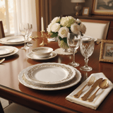 Angela Porcelain Side Plate 19 cm – White with Gold Floral Border Design, Premium Porcelain - Al Kabayel Discount CentreAngela Porcelain Side Plate 19 cm – White with Gold Floral Border Design, Premium PorcelainPlatesANGELAAl Kabayel Discount Centre