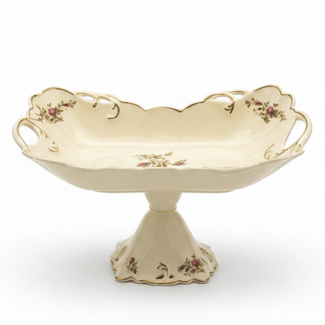 Angela Premium Footed Cream Ceramic Fruit Serving Bowl with Floral Design 28×13 cm Elegant Centerpiece - Al Kabayel Discount CentreAngela Premium Footed Cream Ceramic Fruit Serving Bowl with Floral Design 28×13 cm Elegant CenterpieceBowlsANGELAAl Kabayel Discount Centre