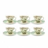 Angela RM-464 Milk Tea Cup & Saucer Set – 12 Pieces – Green Bird & Floral Design - Al Kabayel Discount CentreAngela RM-464 Milk Tea Cup & Saucer Set – 12 Pieces – Green Bird & Floral DesignTea SetsANGELAAl Kabayel Discount Centre