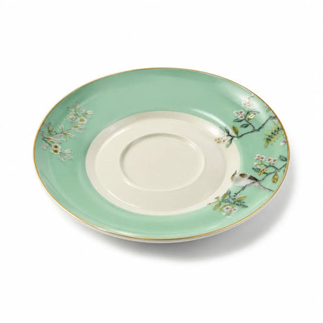 Angela RM-464 Milk Tea Cup & Saucer Set – 12 Pieces – Green Bird & Floral Design - Al Kabayel Discount CentreAngela RM-464 Milk Tea Cup & Saucer Set – 12 Pieces – Green Bird & Floral DesignTea SetsANGELAAl Kabayel Discount Centre