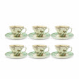 Angela RM-465 Turkish Coffee Cup & Saucer Set – 12 Pieces – Green Bird & Floral Design - Al Kabayel Discount CentreAngela RM-465 Turkish Coffee Cup & Saucer Set – 12 Pieces – Green Bird & Floral DesignTea SetsANGELAAl Kabayel Discount Centre